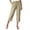 Beige, variant on Womens Pants Elastic Waist Casual Work Wide-Leg Cropped Travel Hiking Walking with Pockets Pant Light Blue L