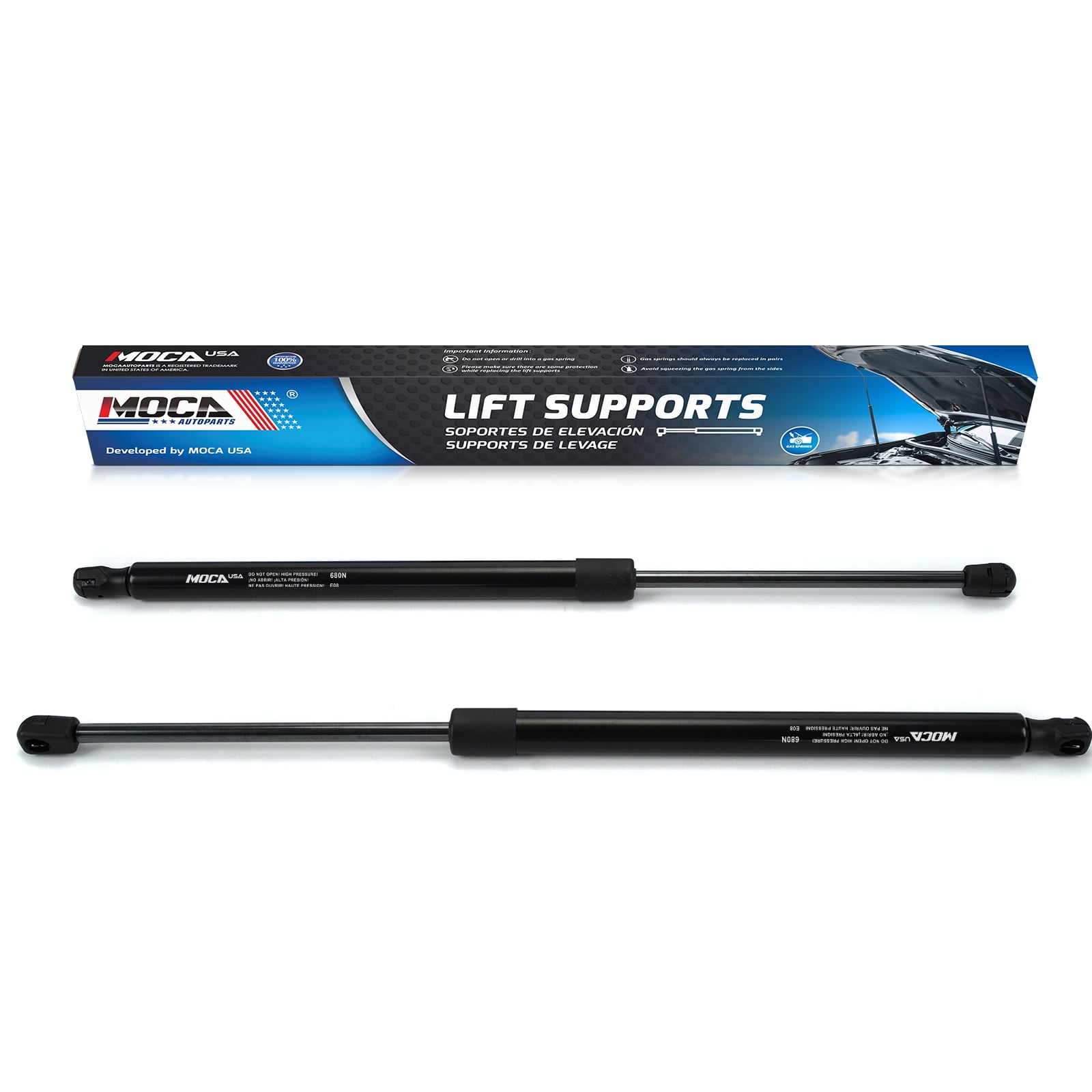 MOCA AUTOPARTS 2pcs Liftgate Lift Supports Gas Springs Struts Shocks Fit for 2004-2007 Buick Rainier & 2002-2009 GMC Envoy & 2004-2009 Isuzu Ascender