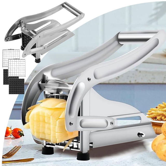 WIFKLSIIPG Vegetable Cutter for Easy Food Preparation Kitchen Tool for Chopping Vegetables Fruits and More Efficient Manual Cutting Device with Durable Stainless Steel and ABS Design