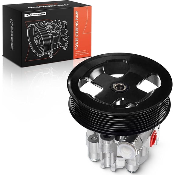 A-Premium Power Steering Pump with Pulley Replacement for Toyota Tundra 2007-2018 V8 4.6L 5.7L
