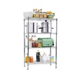 thumbnail image 2 of YRLLENSDAN 14"D x 36"W x 54" H Commercial Wire Shelving Unit Metal Shelf with 4 Tier Adjustable Layer Rack Strong Steel for Restaurant Garage Pantry Kitchen Garage，Chrome, 2 of 7