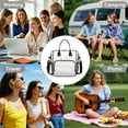 thumbnail image 7 of OBREWU Pioneer Flower Women's Insulated Leakproof Large Lunch Bag, Oxford Cloth, 7 of 7