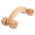 thumbnail image 3 of Rodillo de masaje de madera, masajeador doméstico, rodillo de acupresión, rodillo de madera curvo, herramienta de masaje de cuerpo completo para cuello, hombros y relajación muscular (color madera)., 3 of 8