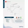 thumbnail image 3 of Llave De Lavabo Acero Inoxidable Cromado Mb-404i, 3 of 4