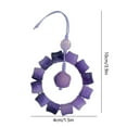 thumbnail image 3 of Hxlamzoo Purple Plastic Car Pendant Accessory - Automotive Rearview Mirror Hanging Decor, Buddhist Bead Phone Chain for Men Women, Handcrafted Weaving Design (10cm, Lightweight 100g), 3 of 6