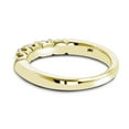 thumbnail image 2 of Ladies 14K Thin Designer Five Stone Natural Diamond Wedding Band (Yellow Gold Size 5), 2 of 2