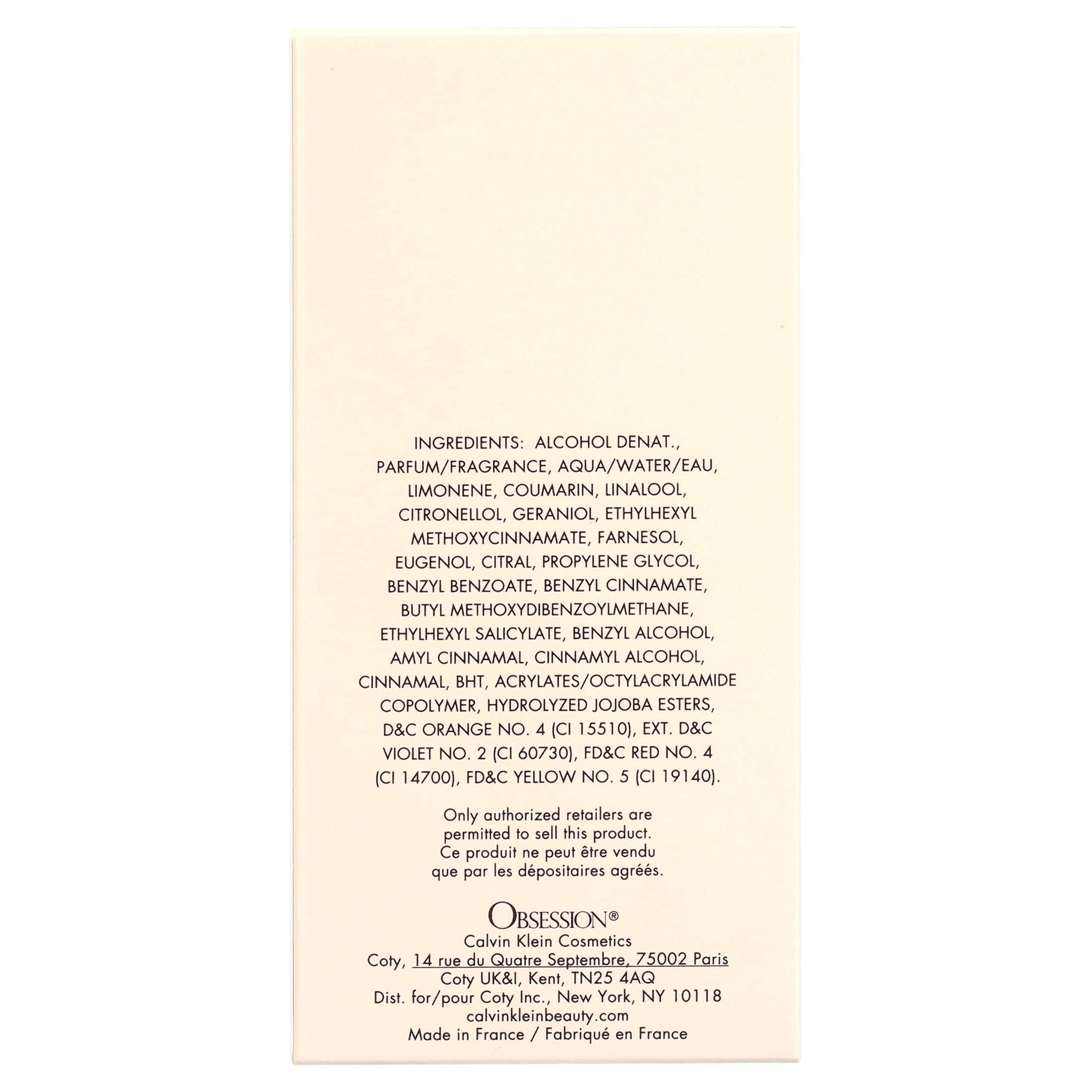 Calvin Klein Obsession Eau de Parfum, Perfume for Women, 3.4 fl oz Spray