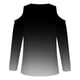 thumbnail image 5 of ICHUANYI Clearance Women Sexy T- Shirt Cold Shoulder Pullover Blouse V-Neck Long Sleeve Print Tops(Black, XL) ICHUANYI WER2023080712242, 5 of 5