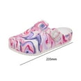 thumbnail image 4 of Milaget Nurse Clogs Colorful Patterned EVA Nursing Shoes for Kitchen Indoor Sanitary 37, 4 of 9