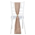 thumbnail image 6 of Efavormart 5 Pack | Dusty Rose Jute Faux Burlap Chair Sashes, Boho Chic Linen Decor - 6"x108", 6 of 10