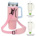 thumbnail image 4 of Water Bottle Carry Bag for 30/40oz Tumbler with Handle, Water Bottle Holder with Adjustable Shoulder Strap for Hiking Travelling Camping, 4 of 8