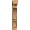 thumbnail image 2 of Ekena Millwork 8"W x 36"D x 48"H Balboa Block Rough Sawn Bracket w/ Offset Brace, Western Red Cedar, 2 of 25