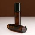 thumbnail image 6 of 1Pc 10ml Amber Glass Roll-On Bottles Sample Test Essential Oil Vials Empty Containers with Stainless Steel Roller Ball, 6 of 7