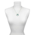 thumbnail image 3 of Delight Jewelry Acrylic 3/4" Teal Cheer Megaphone Gymnastics Mom Ring Charm Necklace, 18", 3 of 4