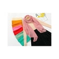 thumbnail image 7 of INSPIRE CHIC Women's Solid Chiffon Scarf Lightweight Soft Sheer Long Head Wrap Shawl Scarves Dark Orange 68.9x29.5 inches, 7 of 7
