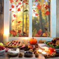 thumbnail image 3 of 280 Pieces Fall Leaves Window Clings Stickers Thanksgiving Pumpkin Maple Leaves Acorns Window Stickers for Autumn Party Decorations, 8 Sheets, 3 of 7