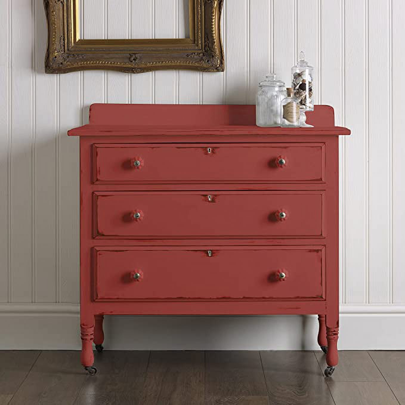 2Pc Rust-Oleum 329193 Chalked Ultra Matte Paint, Farmhouse Red, 12"