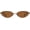 Brown / Brown, variant on Retro Oval  Eye Sunglasses for Women Men, Small Slim  UV400 Sunnies AP3730