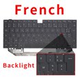 thumbnail image 1 of Clavier Rétroéclairé US RU pour HUAWEI MateBook X Pro MACHR MACH-W19L W19B W29L W09 MACHC-WAH9LP/WAE9LP NSK-360BN 9Z.NEXBN Rétroéclairé Français, 1 of 6