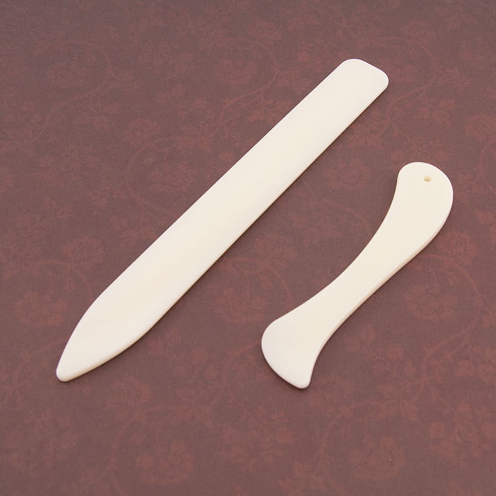 GeweYeeli 2pcs Folder Paper Creaser Tool Plastic Bone Scoring Folding Creasing Scrapbooking DIY Handmade Bookbinding Cards Tool