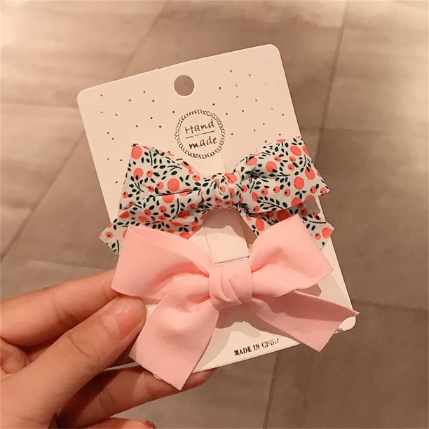 Horquilla con lazo floral fresco Conjunto de clips para niños Clip con flequillo lindo Horquilla con clip lateral Wmkox8yii fajkfhkj4177