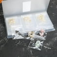 thumbnail image 5 of facefd PVC Jewelry Storage Organizer for Earrings Album Cards 84 Grids 10 Bags 35g, 5 of 5