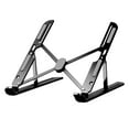 thumbnail image 4 of Bunblic Laptop Stand for Desk, Notebook Mount for 10"-17.3" Laptops, Universal, Aluminum Alloy, Computer Stand, Laptop Holder Riser Black, 4 of 8