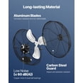 thumbnail image 5 of 20" High CFM Industrial Wall Fan, 3-Speed Adjustable, Heavy Duty Cooling for Garage & Workshop, 5 of 11