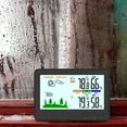 thumbnail image 6 of Holloyiver Indoor Outdoor Thermometer Wireless Battery Powered, High Precision Inside Outside Humidity Temperature with Alert, 10S Backlight Weather Thermometers with 1 Sensor, 330ft Wireless, 6 of 7