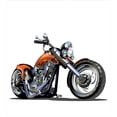 thumbnail image 2 of Ambesonne Cartoon Duvet Cover Sets, Motorbike Adventure, 2-King, Orange Black, 2 of 6