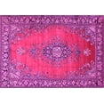 thumbnail image 1 of Ahgly Company Indoor Rectangle Medallion Pink Traditional Area Rugs, 6' x 9', 1 of 4