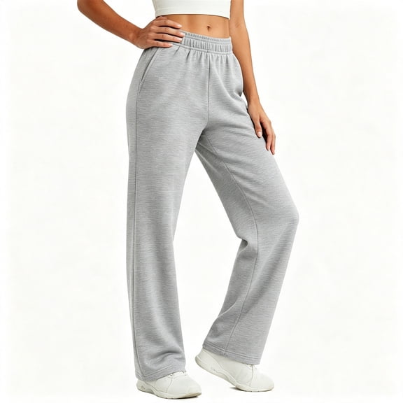 AloohaidyvioNo Boundaries Womens Wide Leg Sweatpants High Waisted Baggy Drawstring Sweatpants Straight Leg Fleece Sweat Pants