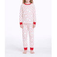 thumbnail image 2 of Joyspun Girls Mommy-Daughter Family Matching Cotton Tight Fit Pajama Set, 2-Piece, Sizes 6-12, 2 of 4