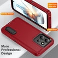 thumbnail image 4 of Dteck For Motorola Moto G Power 2025 Case with Built-in Kickstand + Lanyard, Shockproof/DropProof Military Grade Protective Cover For Moto G Power 5G 2025,Red, 4 of 7