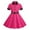 Hot Pink, variant on SNKSDGM Flower Girl Dresses Short Sleeve Belt Splicing Vintage Children's Dress Princess Dress 3-4 Years Girls Dresses Size 7/8