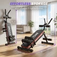 thumbnail image 3 of Foldable Ab Machine, Ab Workout Equipment, Abdominal Trainers for Home, LCD Display, Red, 3 of 8