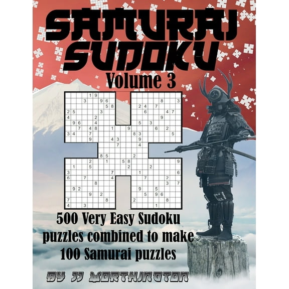 Samurai Sudoku Puzzles Large Print For Adults and Kids Very Easy Volume 3: 500 Very Easy Sudoku Puzzles Combined to Make
