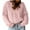 Pink, variant on GigrtiJin Womens Oversized Sweater Crew Neck Long Sleeve Cable Knit Top Loose Casual Solid Color Pullover Blouse