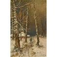 thumbnail image 3 of Julius Sergius Klever 11x14 Black Modern Framed Museum Art Print Titled - Traveller in the Snow (1908), 3 of 5