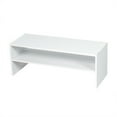 thumbnail image 4 of Resenkos 3 Pieces 31-Inch Stackable Multi-Shape Shoe Rack-White, Space-Saving Shoe Rack Organizer for Closet Entryway, 4 of 9