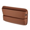 thumbnail image 1 of Ofertas únicas Relleno de espacio para asiento de coche Organizador de asiento de coche multifunción Consola Caja de almacenamiento de bolsillo lateral Cuero de PU marrón, 1 of 1