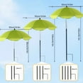 thumbnail image 6 of Large Garden Parasol with Stake - Sun & Rain Protection Umbrella for Outdoor Plants, Multipurpose Reusable Sunshades Umbrella for Yard Planters Pot Potted Plants, Green, 6 of 9