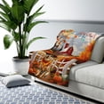 thumbnail image 3 of Thanksgiving Australian Cattle Dog Pilgrim Grateful, Thankful, Blessed Fall Welcome Cozy Sherpa Blanket Heeler Lover Gifts Warm Soft Throw Blanket - 00021, 3 of 5