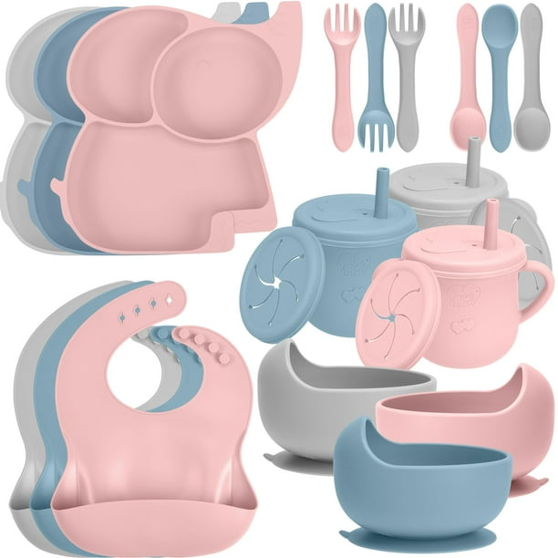 Set de alimentación para bebés Mummentos Silicone de 6 o más meses, paquete de 24