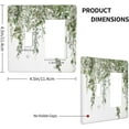 thumbnail image 4 of Sdmnsg-T Sage Green Leaves Print 1 Toggle 1 Rocker Light Switch Decorative Switch Plate Covers Plastic Wall Plates Kitchen Bathroom Home Decor, 4 of 5