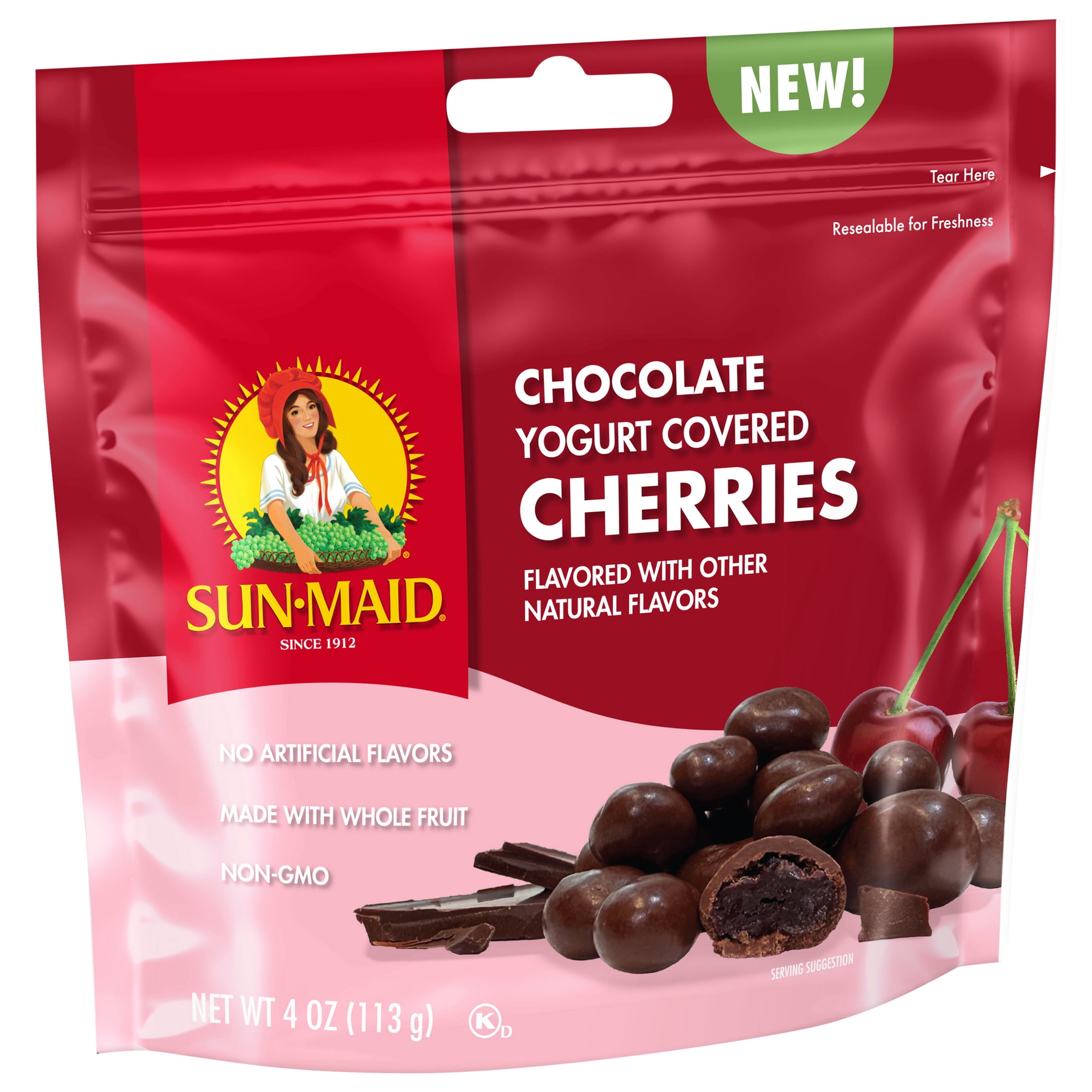 Sun-Maid® Chocolate Yogurt Covered Cherries 4oz Bag