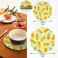 thumbnail image 3 of Pineapple 2 Pack Pot Holders Trivets, Heat Resistant Hot Pads for Kitchen Table Decoration Trivets for Hot Dishes/Pot/Bowl/Teapot/Hot Pot Holders, 7" + 9.45", 3 of 7