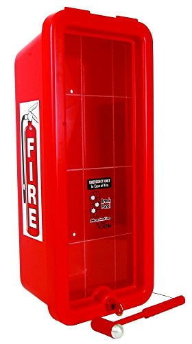 Lot Of 6 Cato 10551 H Red Plastic Chief Fire Extinguisher Cabinet