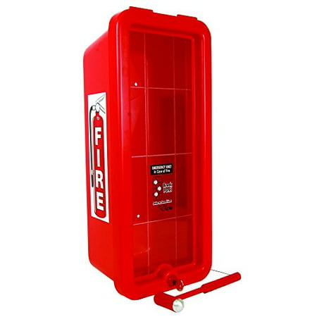 Lot Of 6 Cato 10551 H Red Plastic Chief Fire Extinguisher Cabinet