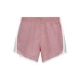 thumbnail image 2 of Nike Girl`s Dri FIT Printed Tempo Running Shorts (Pink(327358-A8F)/White, 6X), 2 of 2